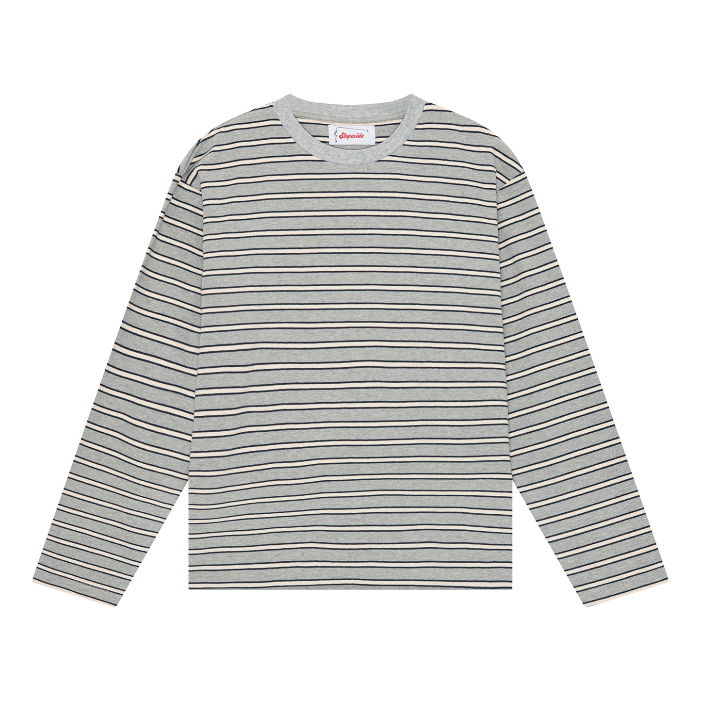 Striped Longsleeve - Grey/White