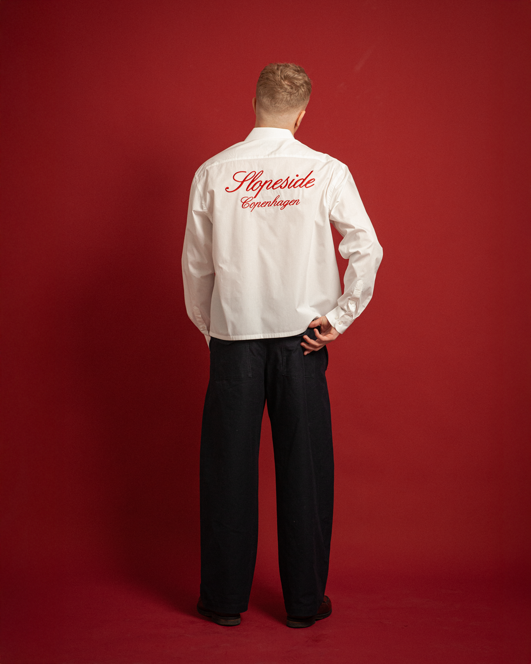 White Shirt - Embroidered Back & Front Logo