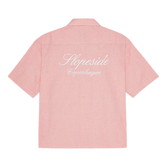 Red Short Sleeve Shirt - Embroidered Back & Front Logo