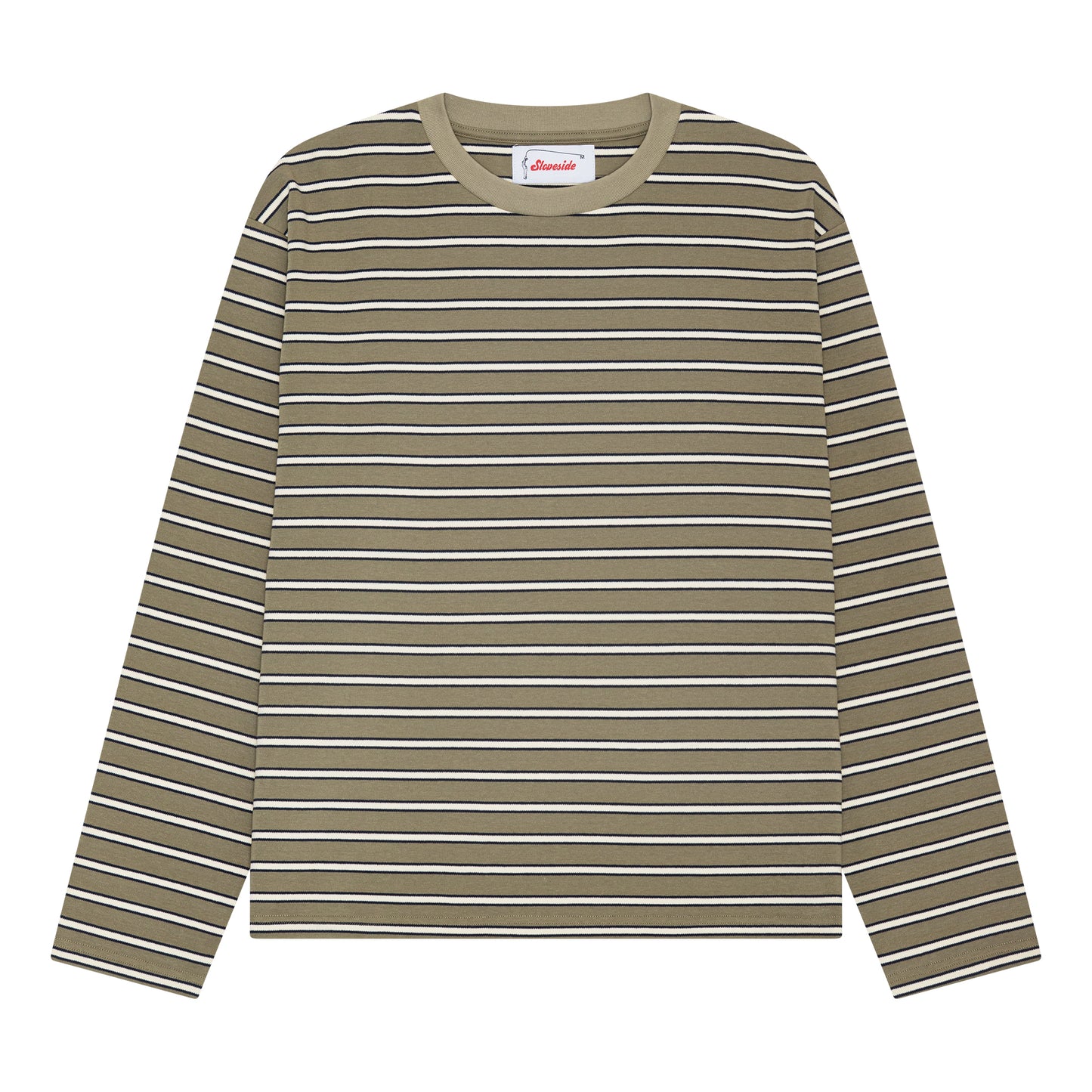 Striped Longsleeve - Green/White