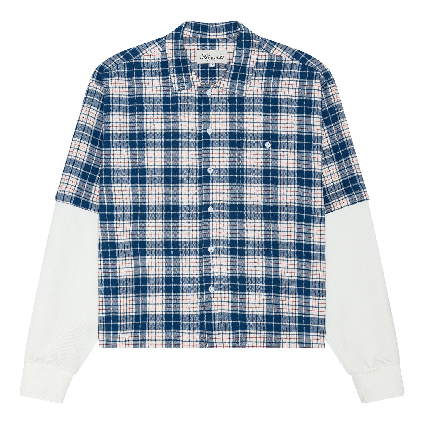 Doubled Layered Shirt - Blue