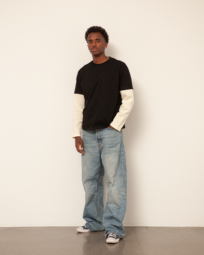 Double Layered Longsleeve - Black