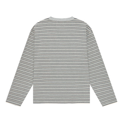 Striped Longsleeve - Grey/White