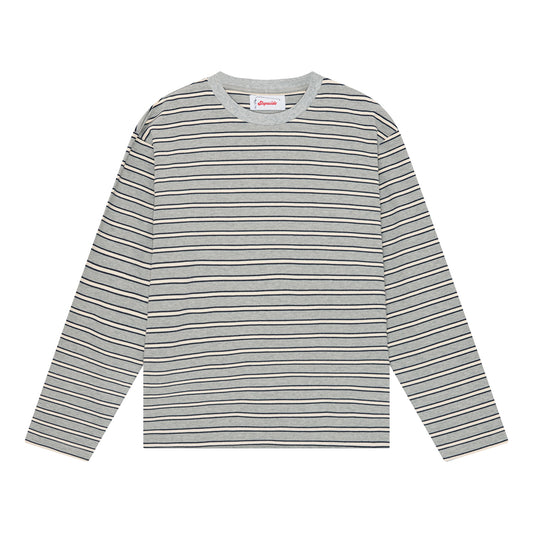 Striped Longsleeve - Grey/White
