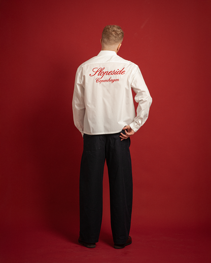 White Shirt - Embroidered Back & Front Logo