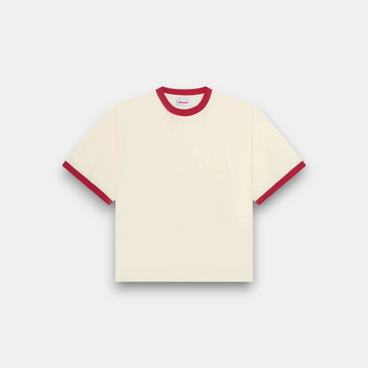 RINGER TEE CREAM