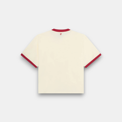 RINGER TEE CREAM