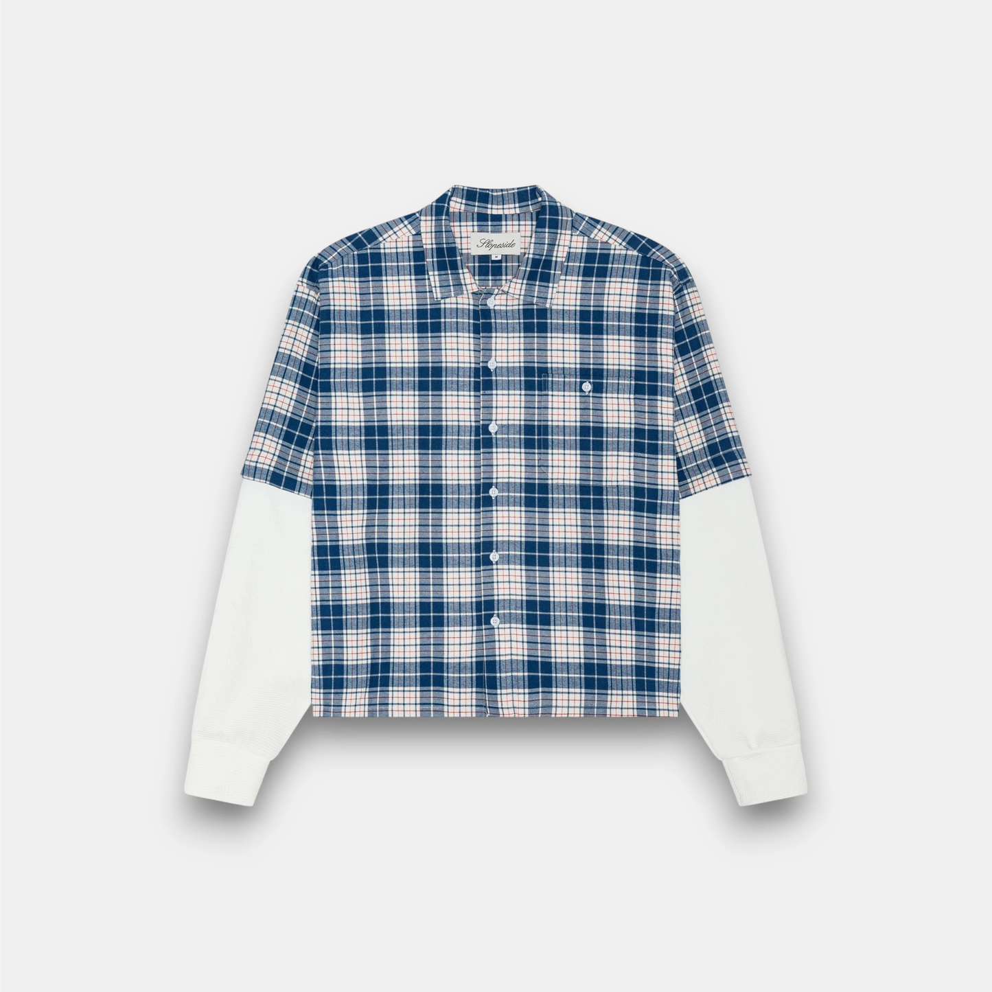 DOUBLED LAYERED SHIRT BLUE