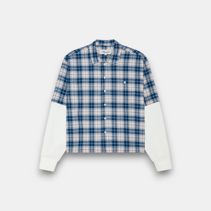 DOUBLED LAYERED SHIRT BLUE