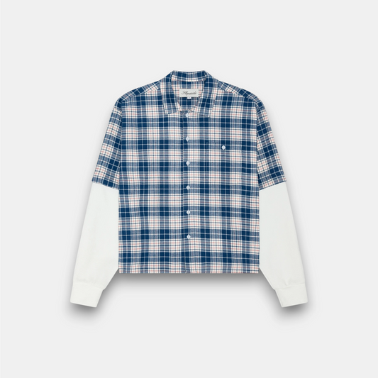 DOUBLED LAYERED SHIRT BLUE