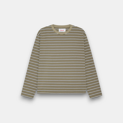 STRIPED LONGSLEEVE GREEN/WHITE