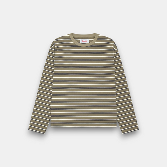STRIPED LONGSLEEVE GREEN/WHITE