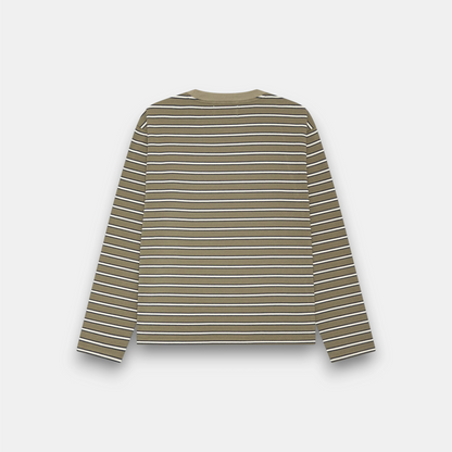 STRIPED LONGSLEEVE GREEN/WHITE